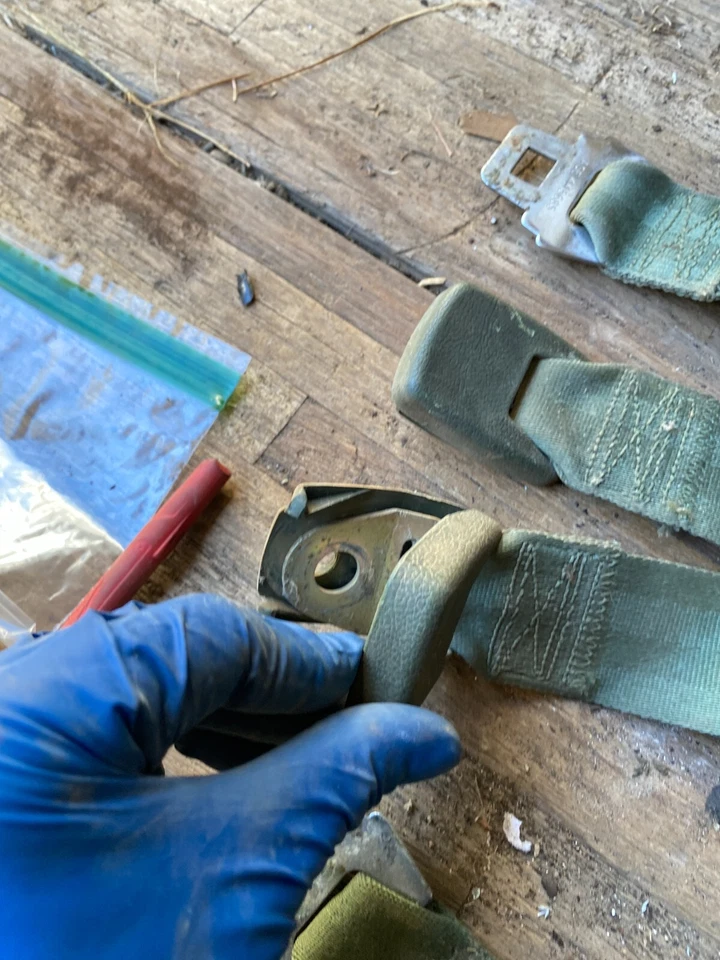 1971 Chrysler Newport Mopar Plymouth C Body Front Seatbelt Lot of 2 Pair Foto 4 de 4