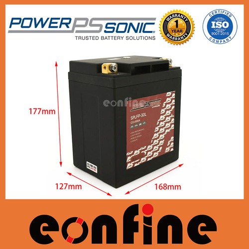 Power Sonic Lithium Battery 12V Fit Polaris UTV 570cc Ranger Crew EBH 2018-2021 - Picture 2 of 4