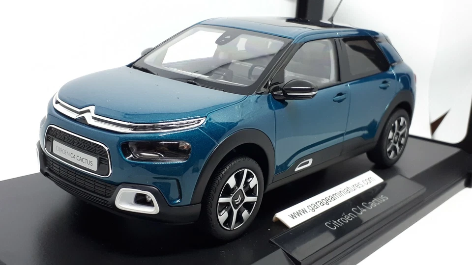 C4 CACTUS CITROEN bleu émeraude 2018 NOREV REF 181660 ECHELLE AU 1/18 EME - Photo 2/4