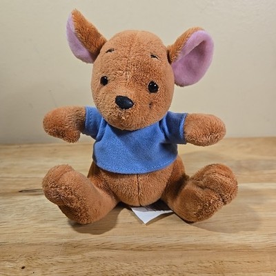 Disney Store Winnie The Pooh Roo Mini Bean Bag 6  Beanie Plush Joey Kangaroo