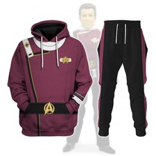 Personalized Admiral James T. Kirk Costume Hoodie Sweatshirt Sweatpants Apparel