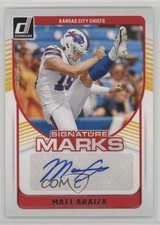 2024 Panini Donruss Signature Marks Matt Araiza #SMA-MAR Auto 1by8