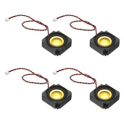3W 4Ω Mini-Lautsprecher, 4 Stück für Portable Mikro-Lautsprecher in Schwarz-Gold