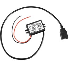 USB Female DC Converter 12V 24V To 5V 5A 25W Buck Adapter Module