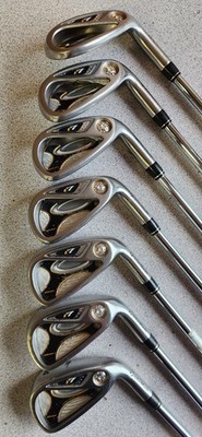 TaylorMade R7 Draw Iron Set 4-PW,SW T-Step 90g Regular Flex Steel MISSING 5 IRON