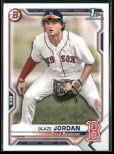 BLAZE JORDAN 2021 Bowman 1st BP-71 Boston Red Sox Prospect