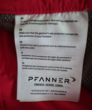 Pfanner Herren Schnittschutzhose Rot/Schwarz/...