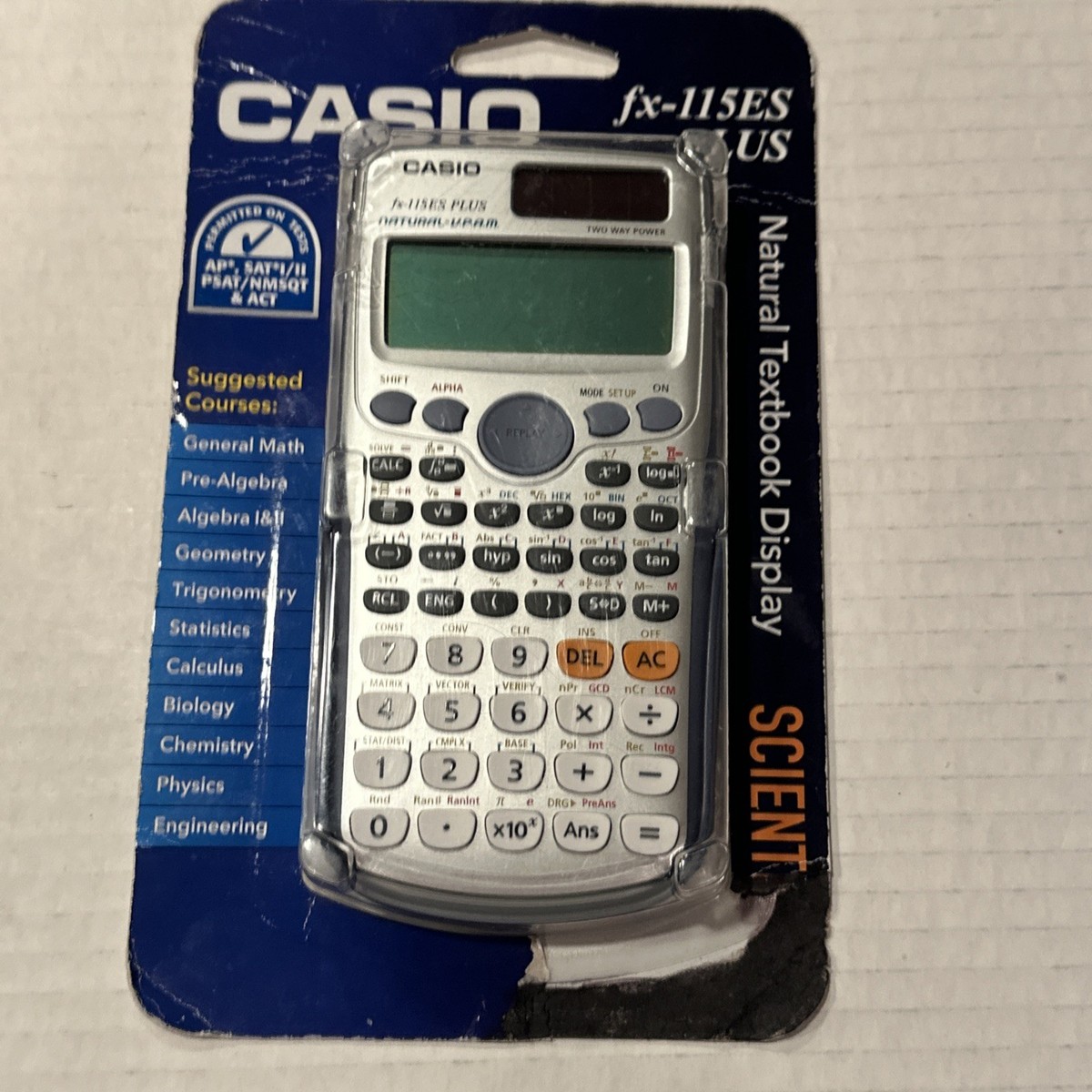 カシオ fx-115ES PLUS-BK エンジニアリング/科学電卓　並行輸入品 カシオ fx-115ES PLUS-BK エンジニアリング/科学電卓 並行輸入品