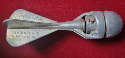 CALLEN MFG. Corp. Illinois Cap Grenade Metal Toy PAT. PEND. 1949 Early Version!