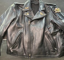 Harley Davidson Men&rsquo;s Heavy Leather Jacket Size Large Wild Hogs