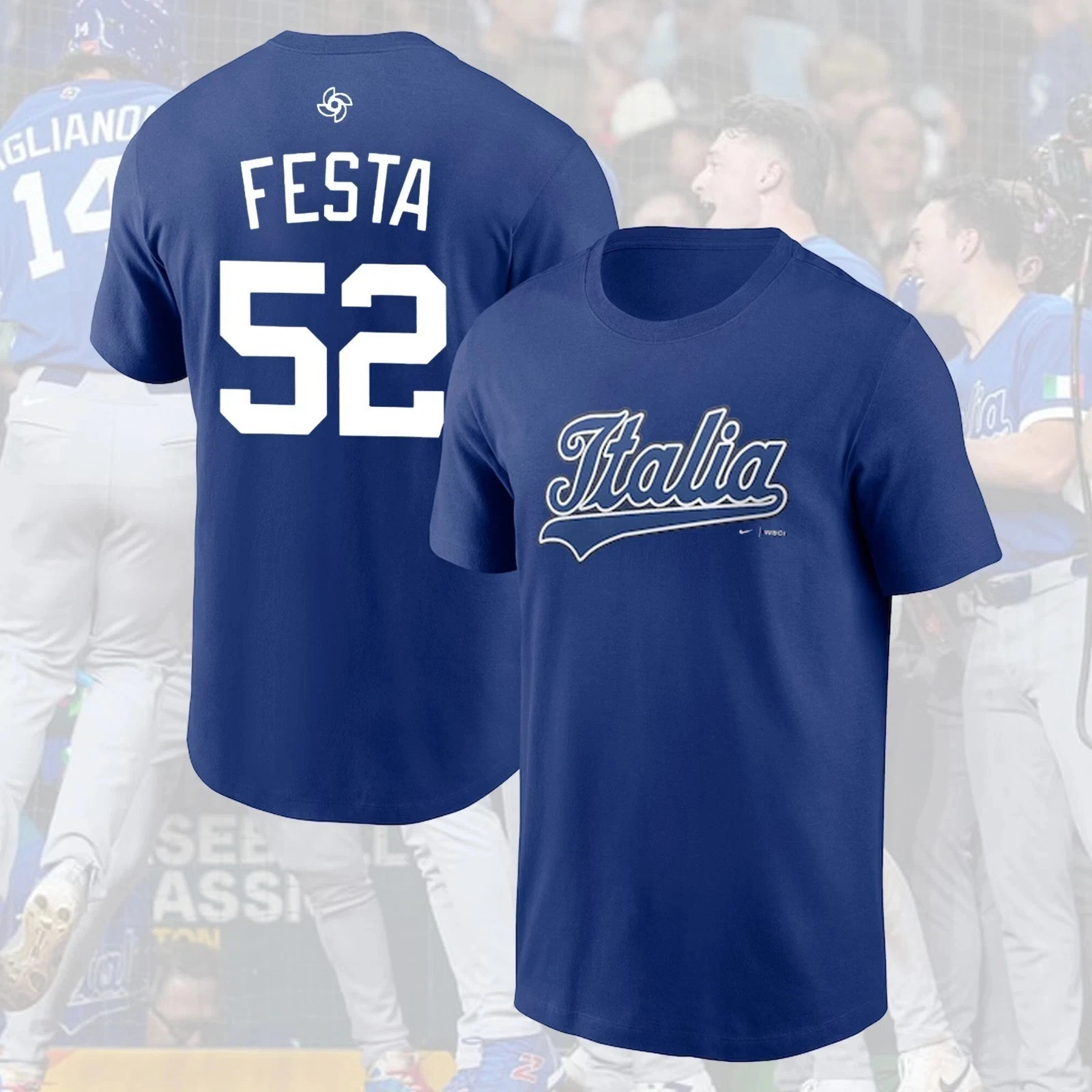 Italy Baseball Team 2026 Classic Name & Number All Players Gift For Fan