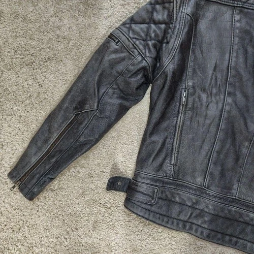 ARLEN NESS Genuine Leather Jacket, Size L Black [Used EXC] ship From JAPAN◎ image 14