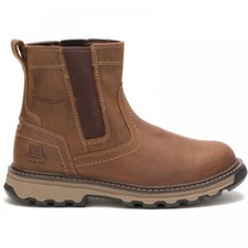 CAT Pelton | Dark Beige | Steel Toe-Cap Safety Chelsea Boots