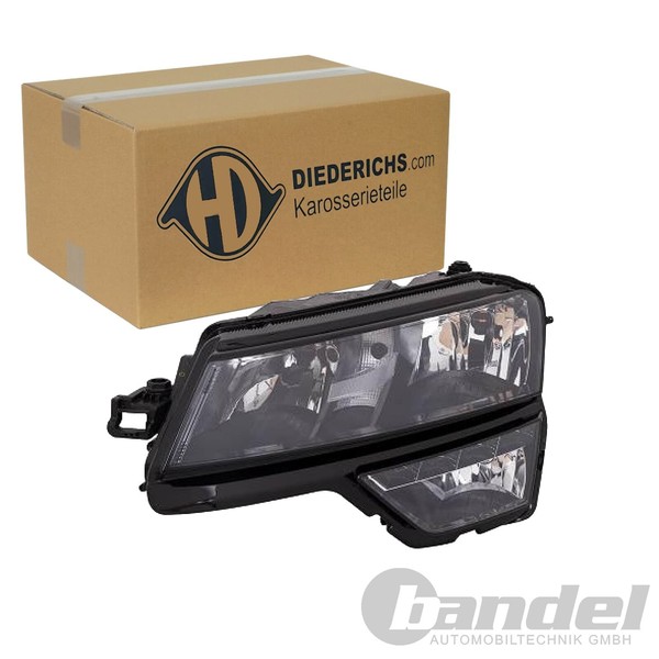 Diederichs Halogen Led Scheinwerfer Mit Lwr-Motor Links Passend FüR Skoda Karoq-image