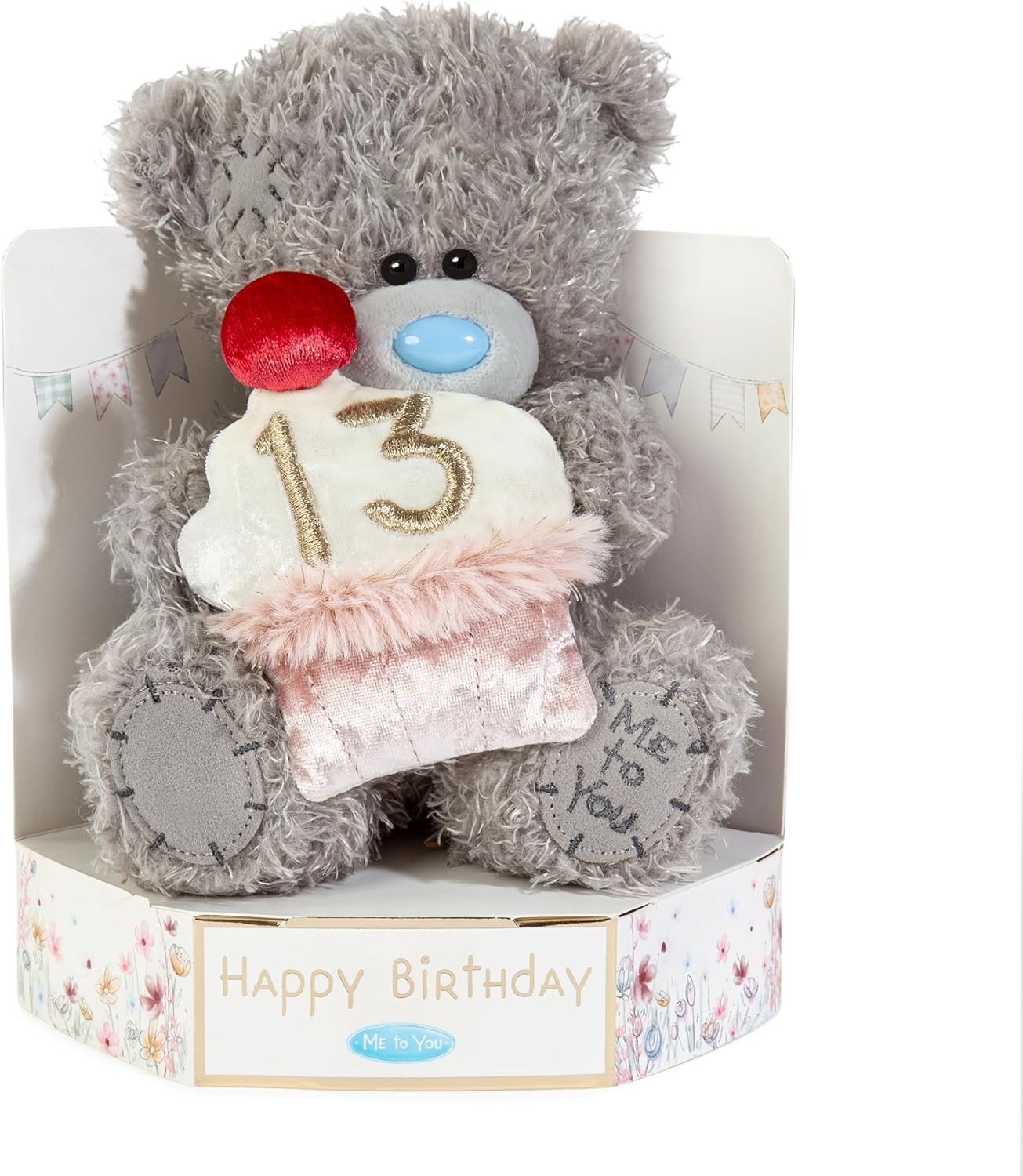 Me to You Tatty Teddy Plush 15cm-High 13th Birthday Bear - Official Collection,