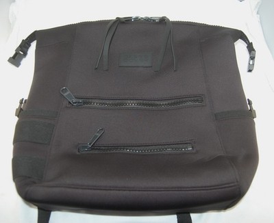 Dagne Dover Large Indi Black Neoprene Backpack Travel Vacation Diaper Bag
