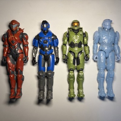 JazWares HALO Infinite Spartans 12'' Action Figures Lot Of 4 Missing Weapons Xbox