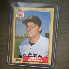 1987 Topps Roger Clemens Boston Red Sox Base Set #340 Baseball Card