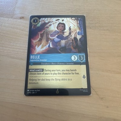Belle Apprentice Inventor 37/P3 Promo Disneyland World Park Exclusive NM Lorcana