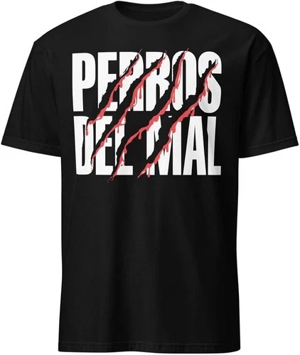 WWE AAA PERROS DEL MAL LARGE LUCHA LIBRE T-SHIRT DIOS PERDONA LOS PERROS NO - product listing photo