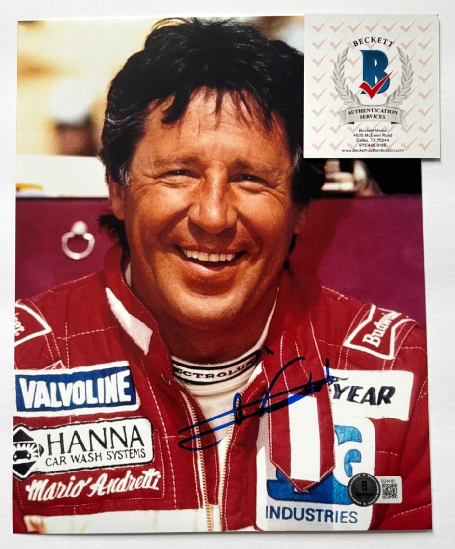 HWC Trading Mario Andretti Cadeaux imprimés photo autographe