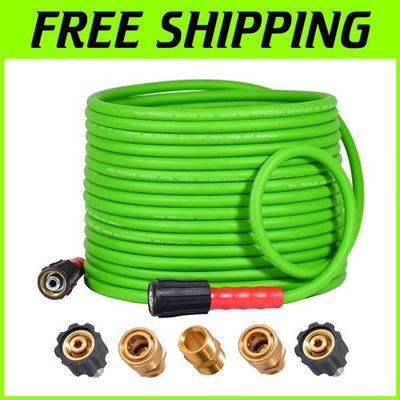 #ad Flexible 40FT Pressure Washer Hose 3200 PSI Kink Resistant $65.69