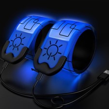 2 PCS LED Armband Rechargeable Running Lights Reflective Gear Visibility