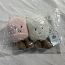 Jellycat Marshmallow Plush Toy Pink  Cream Soft Stuffed Cute Gift Kids NEW