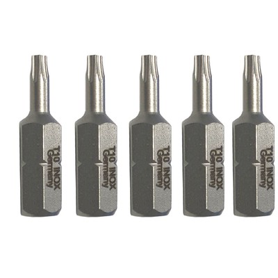 Edelstahl Bit Torx T10 - 5 Stück Made in Germany TX10 stainless steel