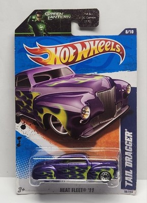 2010 Hot Wheels 1:64 Scale Heat Fleet   Purple Tail Dragger 8/10