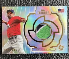 🔥SHANE VICTORINO 2013 TOPPS WBC 4 COLOR GAME USED USA JERSEY LOGO PATCH /131!🔥