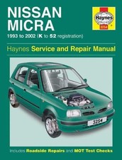 Haynes 3254 Nissan Micra 1993-1999 K-T Service & Repair Manual Hardback