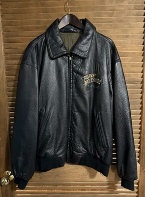 Men's Planet Hollywood Las Vegas Leather Bomber Jacket