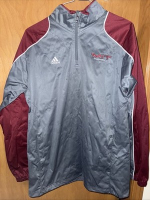 ADIDAS MENS 1/4 ZIP MASSACHUSETTS INSTITUTE OF TECHNOLOGY (MIT)FOOTBALL L (B83)