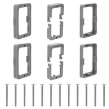 6 Pcs 1/2" Single Gang Receptacle Outlet Box Extender, Screws Electrical Outlet