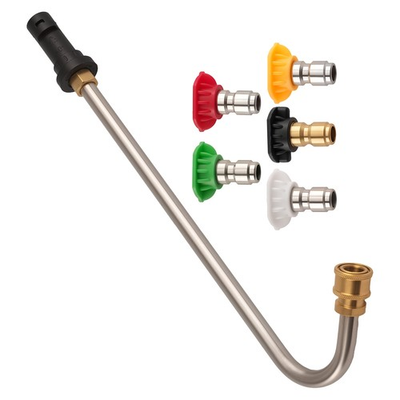 #ad #ad Pressure Washer Gutter Cleaning Extension Kit 5 Nozzle Tips for K2 K7 Heavy Duty $18.74