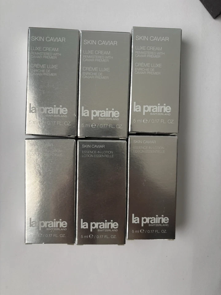 La Prairie Skin Caviar CREME DE LUXO + ESSÊNCIA NA LOÇÃO Amostras - ( LOTE COM 6 Peças) - Imagem 2 de 4