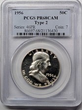 1956 PR68CAM PCGS Franklin Proof