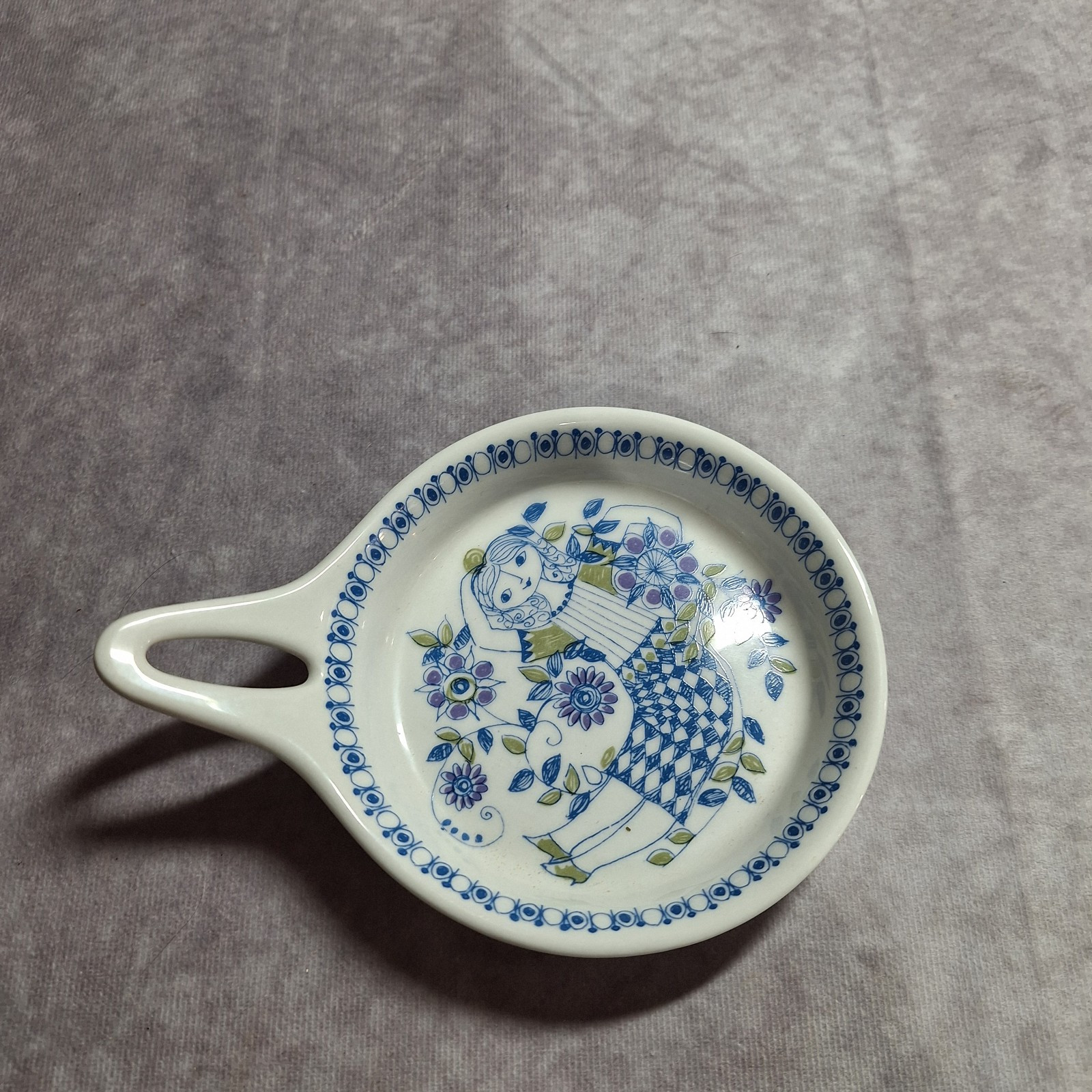 Vintage Figgjo Flint Norway Turi-Design Lotte Ceramic Skillet Shape Serving Dish