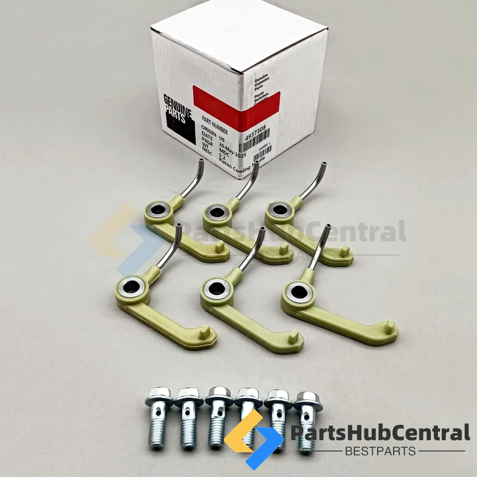 6X Boquilla de enfriamiento de pistón apta para Dodge Ram 2500 3500 6,7 L Cummins 4937308 EE. UU. Foto 4 de 4