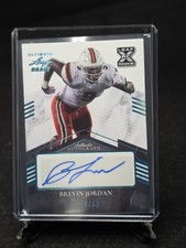 Brevin Jordan 2021 Leaf Ultimate Draft Rookie Auto /30