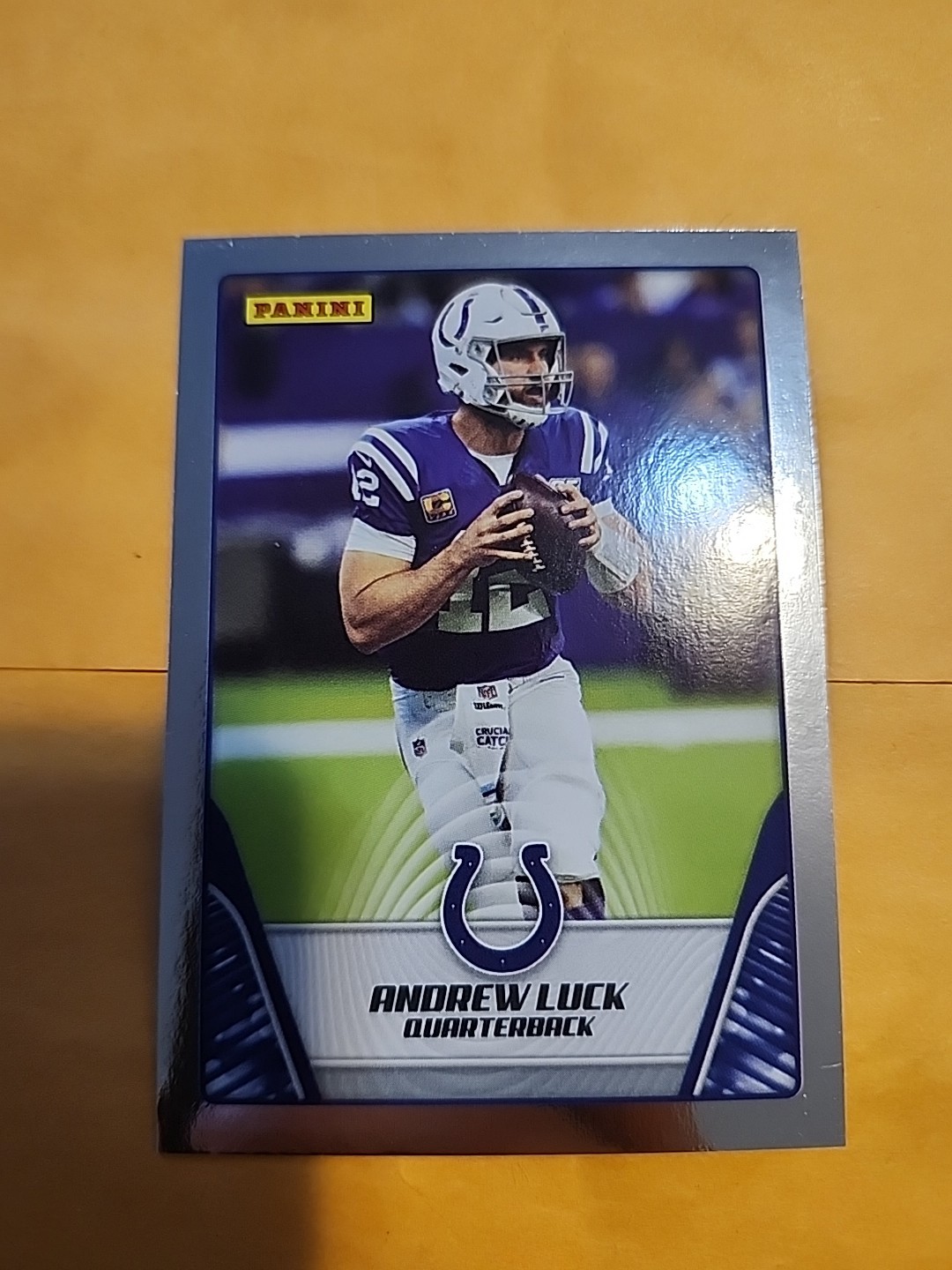 2019 Panini Football Sticker Card Andrew Luck Silver Parallel #20