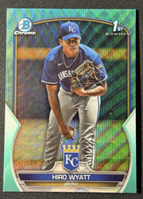 2023 Bowman Draft - Chrome Hiro Wyatt #BDC-80 Aqua Wave Refractor /125 (RC)