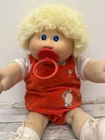 1986 OK Cabbage Patch Kids #4 Pacifier Blonde Fuzzy Boy Doll