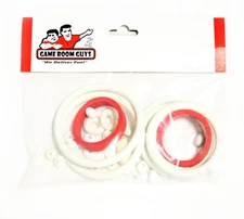 1989 Gottlieb Hot Shots Pinball Machine Replacement Repair Rubber Ring Kit White