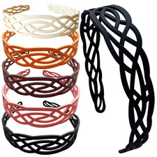 6Pcs Wide Plastic Headbands for Women Fashion Hair Bands with Teeth for Girls Th