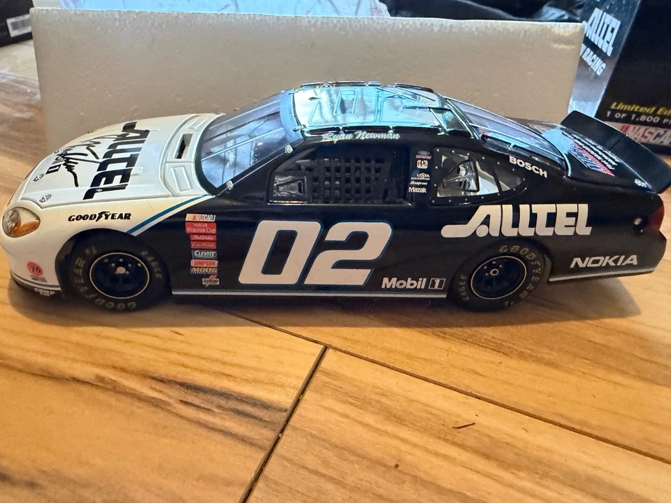 2001 Team Caliber Ryan Newman #02 Rookie Michigan Win 1:24 - Alltel  Autographed - Image 2 of 4