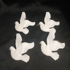 Friendship Dove Ornaments. Two Sets Of Two.