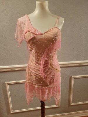 Britney Spears Style Dress Wardrobe Pink Corset Fairy Costume Gown Y2K Size 8
