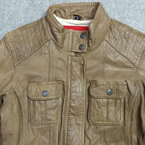 Giacca donna Oakwood vera pelle taglia S - 36 capra nappa zip moto biker - Foto 4 di 14